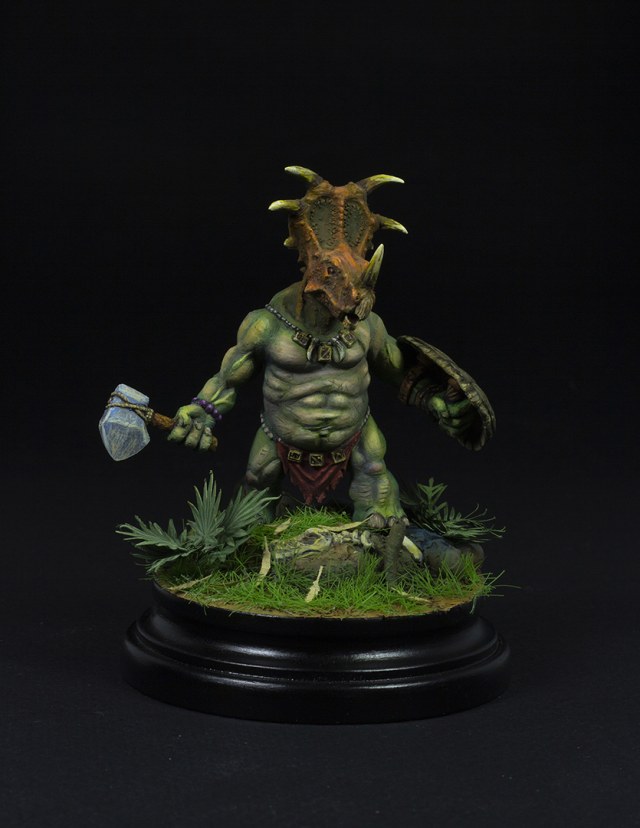 Anthropomorphic triceratops