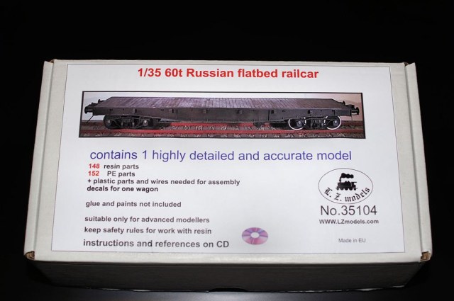 60t Russian flatbed railcar