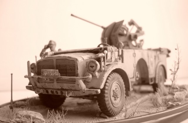 Horch 1A mit FlaK38