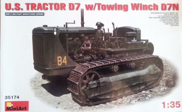 U.S. tractor D7 w/towing winch D7N