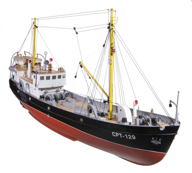 Парусно-винтовое рыболовное судно СРТ-129. Музей Мирового океана. г. Калининград