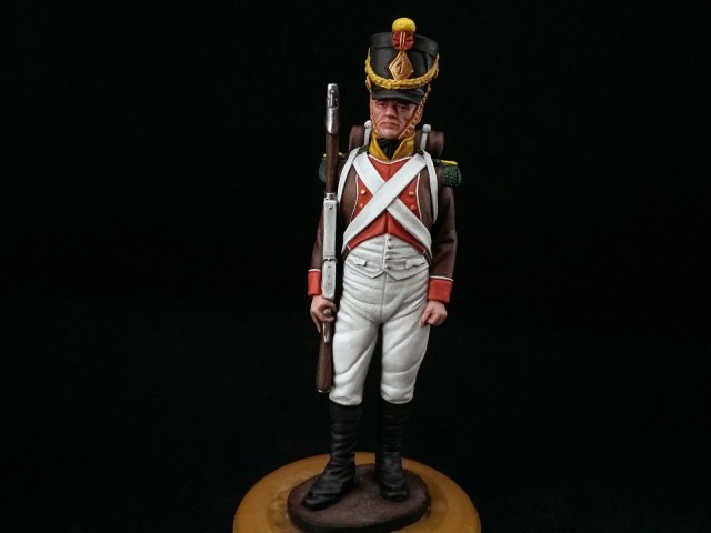 Вольтижер 1-го линейного пехотного полка Мадрида. Испания, 1808 год