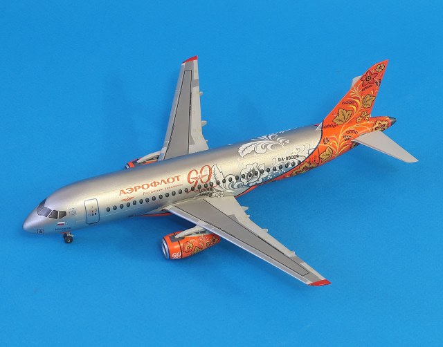 Суперджет-100 АК Аэрофлот "хохлома"