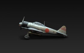 Японский истребитель A6M2 Zero Type 11