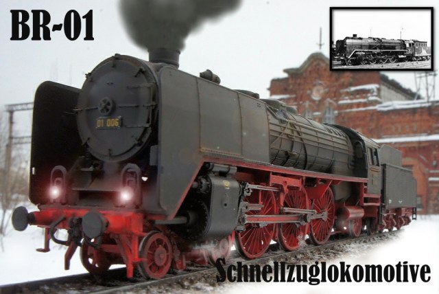 Немецкий пассажирский паровоз BR-01 (Revell 1/87)