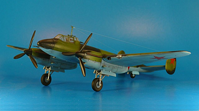 Пе-3бис опытный, 1/72, конверсия «HobbyBoss»