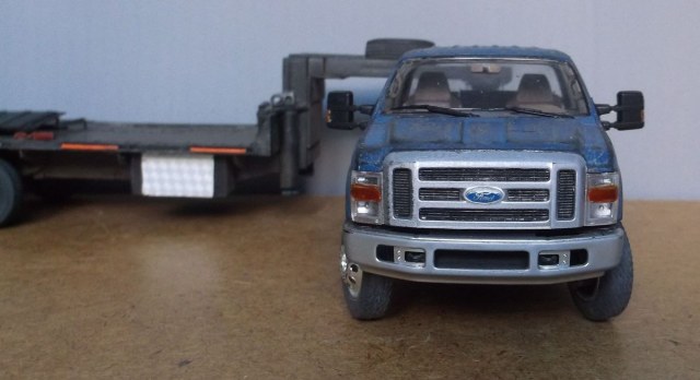 FORD F-350 super duty crew cab с прицепом-автовозом