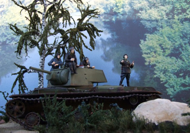 КВ-1 на диораме