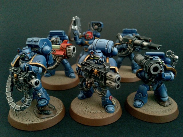 Warhammer space marine devastator squad