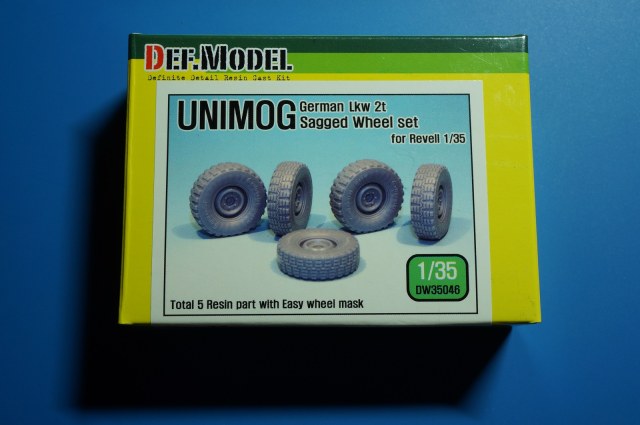 German Unimog Lkw 2t Sagged Wheel set (for Revell 03082 1/35)