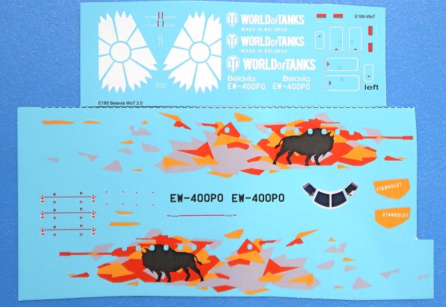 Декаль Embraer E-195 Белавиа WoT 2.0