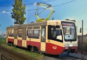 Трамвайный вагон 71-619КТ г. Тула