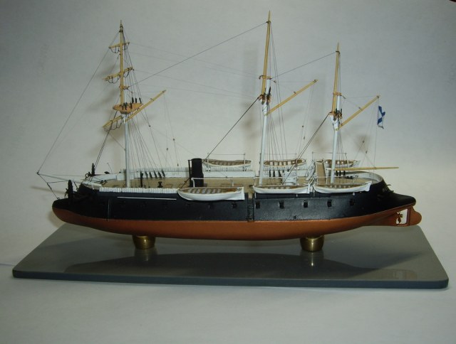 Паровая броненосная батарея "Первенецъ" 1863-64гг. 1/500.