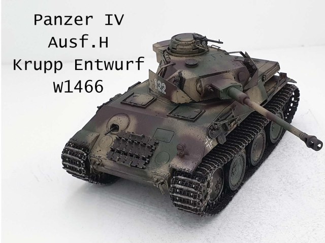 Panzer IV Ausf.H Krupp Entwurf W1466