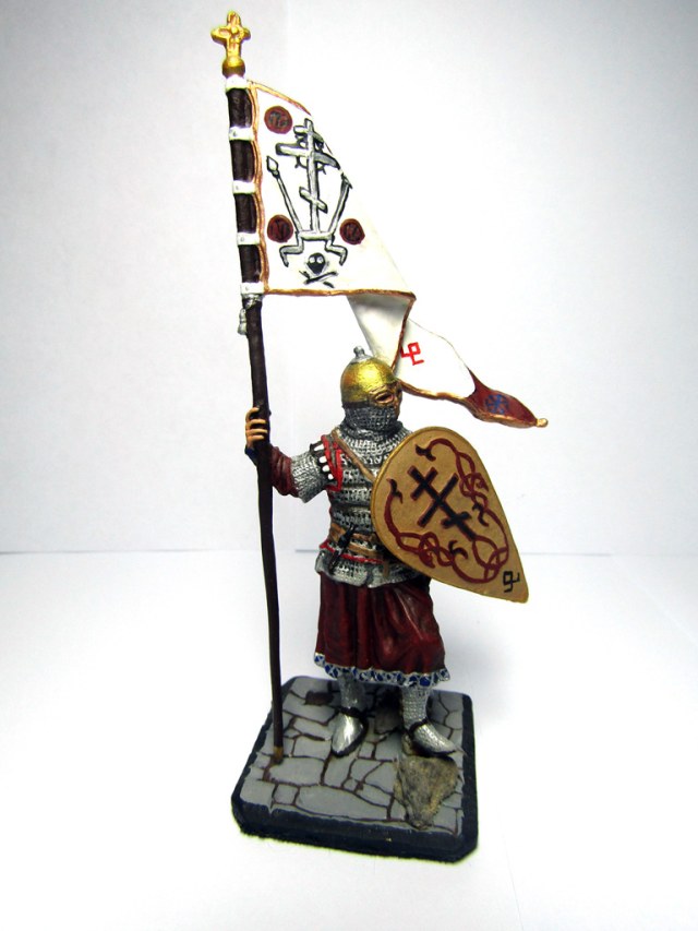 Русский дружинник со стягом (Русь 13 век)