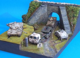 Мини-диорамка "Где-то в зомбиленде..."