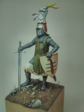 Германский рыцарь с бастардом, 2-я пол. 13 века