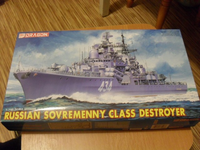 Эсминец проекта 956 "Сарыч" в масштабе 1/700