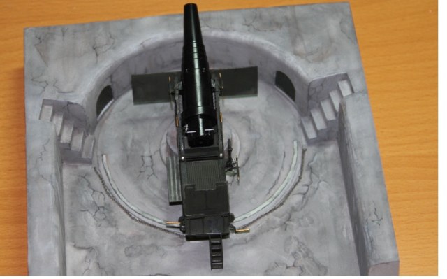 11 дюймовое орудие обр. 1867 г на станке Дурляхера