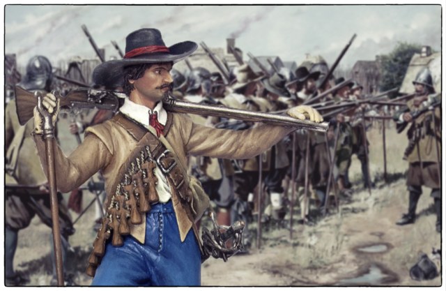 Европейский мушкетер 17 века