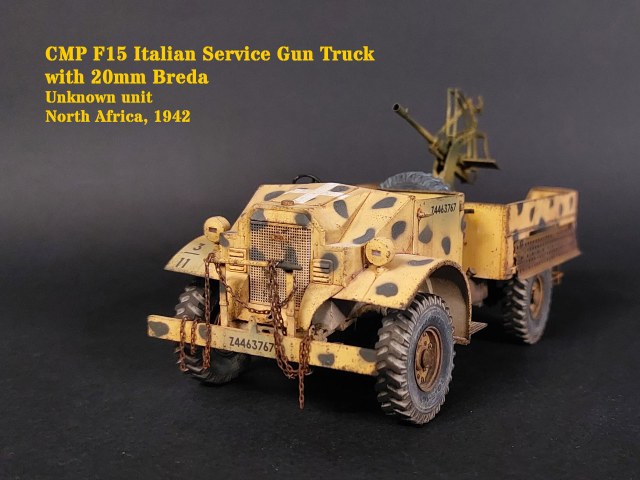 CMP F15 Italian Service Gun Truck with 20mm Breda