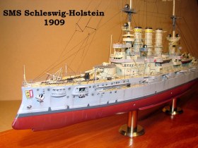 Броненосец "Шлезвиг-Гольштейн", 1909 г.
