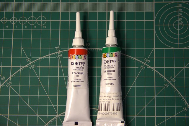 Контур по стеклу и керамике (и пластику)