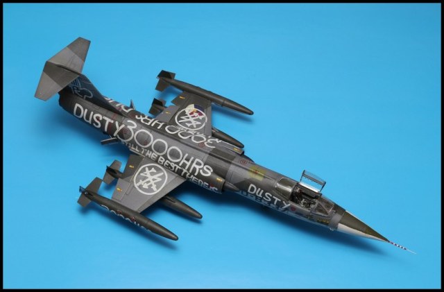 F-104G Starfighter with "Dusty 3000 Hrs" Graffiti