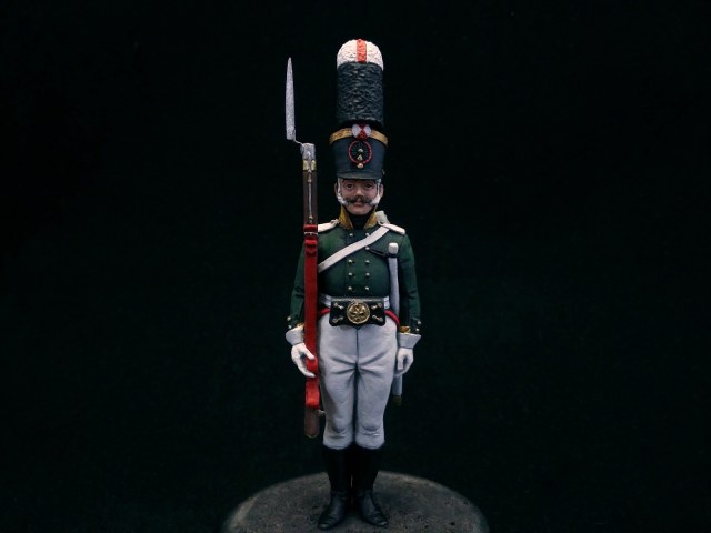 Унтер-офицер гренадерского батальона Рязанского мушкетерского полка. Россия, 1805-07 года