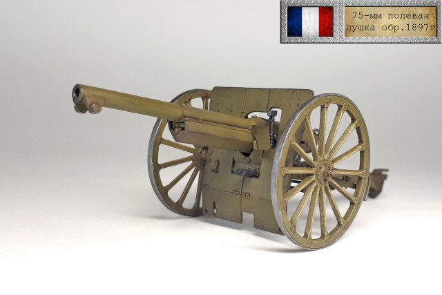 Французская 75-мм полевая пушка обр.1897 года.