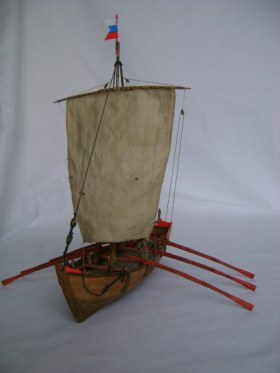 Карбас таможенной стражи. Беломорье, Архангельск, XVIIв.