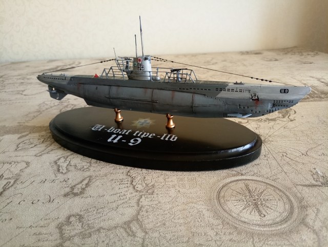 U-Boat tipe-II b Подлодка U-9 (1943-1944) год