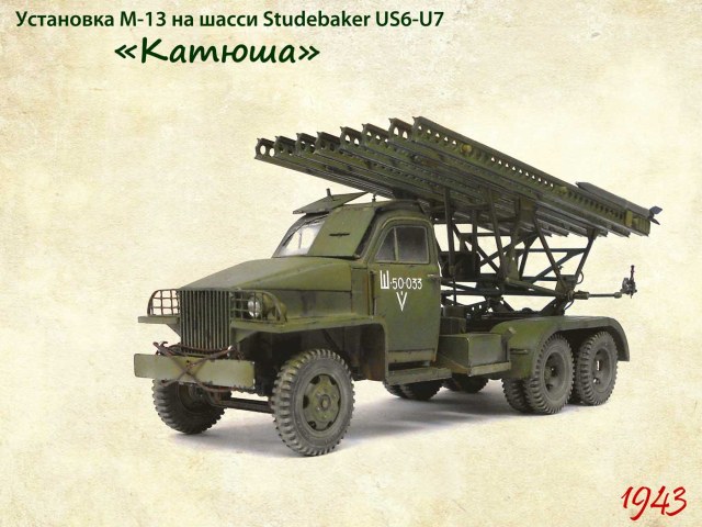 БМ-13-16 на шасси Studebaker US6-U7