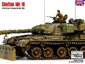 Chieftain Mk 10, BAOR, ФРГ, 1988 г.