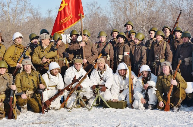 Военно-историческая реконструкция. Красноярск, 23.02.18