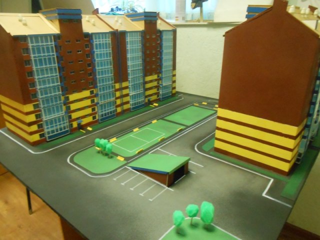 Макет жилого комплекса