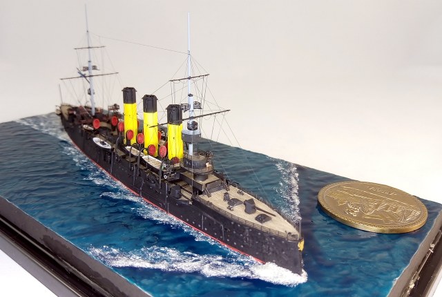 Бронепалубный крейсер 1-го ранга "Аврора", 1/700, 1905 год