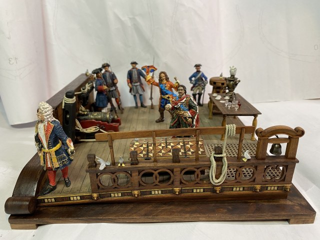 Петр Первый на борту линейного корабля