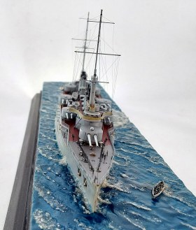 Французский эскадренный броненосец (полудредноут) "Danton" (1909), 1:700