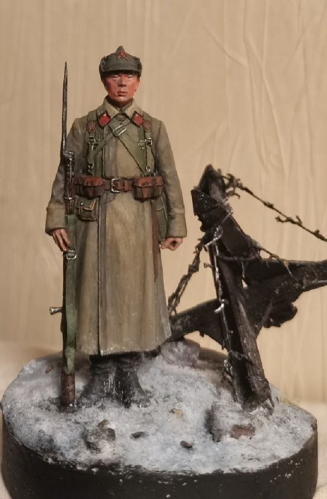 Красноармеец в зимней походной форме