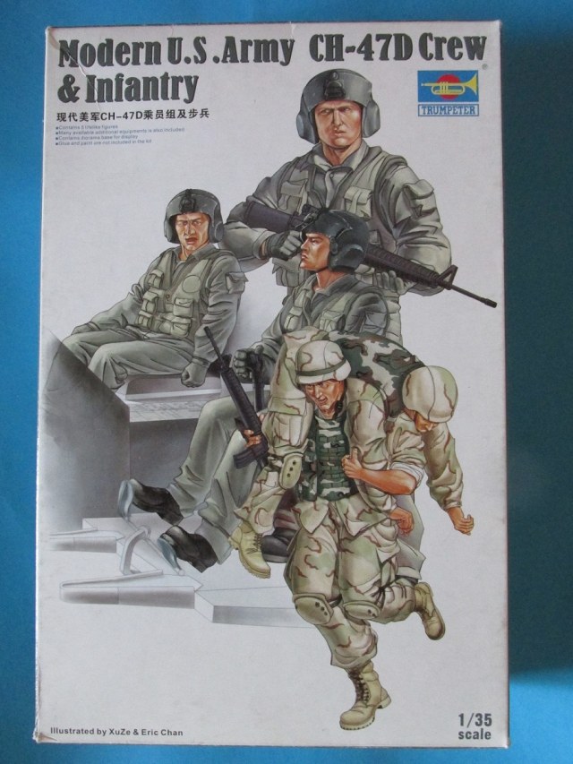 Modern U.S. Army CH-47D Crew & Infantry