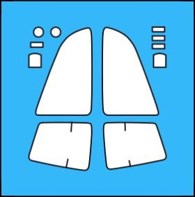 Маски для Су-34 Trumpeter, 1:72