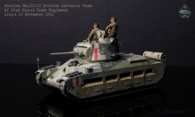 Matilda Mk.III/IV. British Infantry Tank of 42nd Royal Tank Regiment. Libya, 24 November 1941.