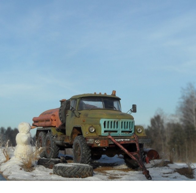 Автоцистерна АЦ-4,0 (ЗИЛ-131) С наступающим!