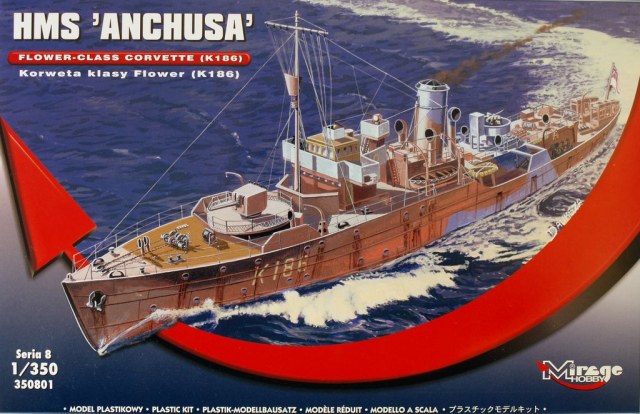 HMS 'Anchusa' Flower-class corvette (K186) 1:350