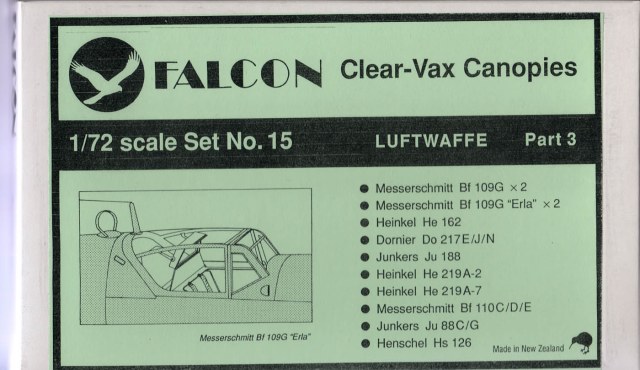 CLEAR-VAX #15 1/72 LUFTWAFFE PART 3