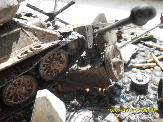 Т 34- 85, нем. пушка PAK- 40 "ANTITANK"