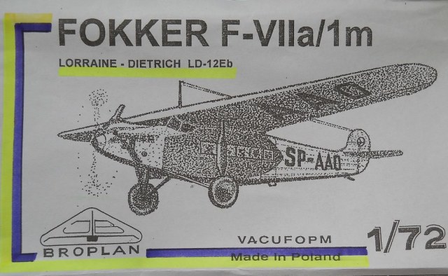FOKKER F-VIIa/1m