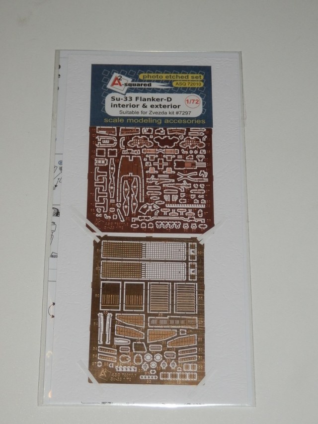 Фототравление Су-33 интерьер + экстерьер ASQ 72010 для модели "Звезда" 1/72