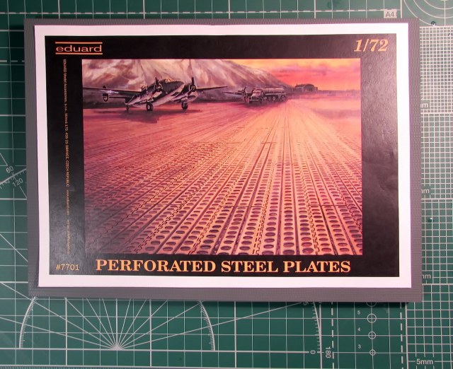 Perforated steel plates.